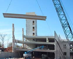 Photo of parking deck construction.